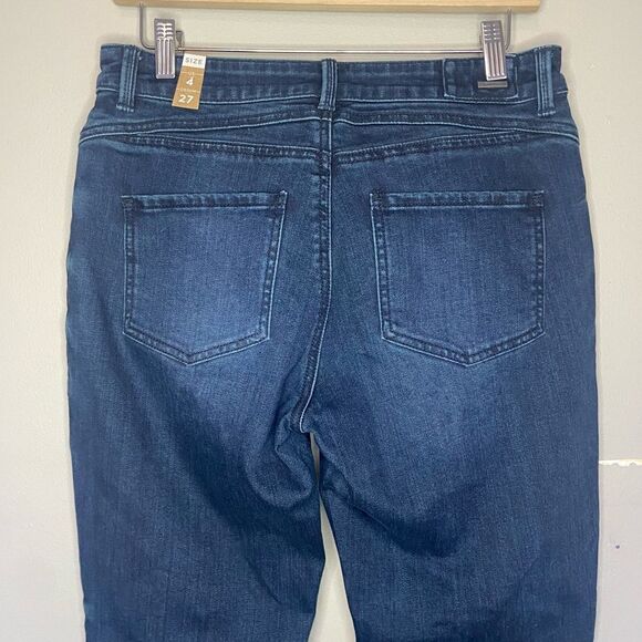 Prana NWT Deep Blue Buxton Stretch Denim Mid-Rise Jeans Size 4/27 - Picture 6 of 7
